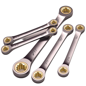 Llave de Trinquete de Doble Cabeza, Níquel Negro, 72 Dientes, Multitamaño, Extensible, Alta Dureza, para Reparación de Automóviles y Uso Doméstico - Product Image 2