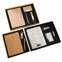 Ensembles de cadeaux d'affaires promotionnels porte-clés Cardcase Signature Pen Notebook Bottle Customize Gifts Box