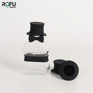 Tapa de silicona Rofu con diseño de sombrero, sellado impermeable para botellas de vidrio, tapas creativas - Product Image 1