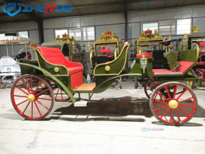 Carruaje Turístico Verde ZD-SC51, Estilo <span class=keywords><strong>Cenicienta</strong></span>, para Transporte Especializado en Paseos Turísticos - Product Image 5
