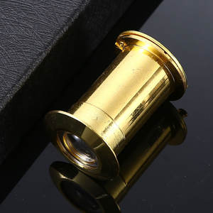 Viseur de porte en verre pour usage domestique, design moderne, appartement, noir avec couvercle arrière, réglable, haute définition, garantie 1 an - Product Image 1