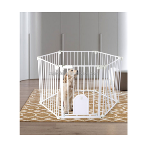 Barrière de sécurité de cheminée en métal réglable barrière de sécurité configurable à 5 panneaux pour enfants écran d'incendie de cour de jeu de bébé en plein air - Product Image 2