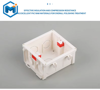Boîtier de jonction électrique en PVC, style 86, en plastique, 3 voies, ignifuge, connectable, pour interrupteur, à poser en dessous