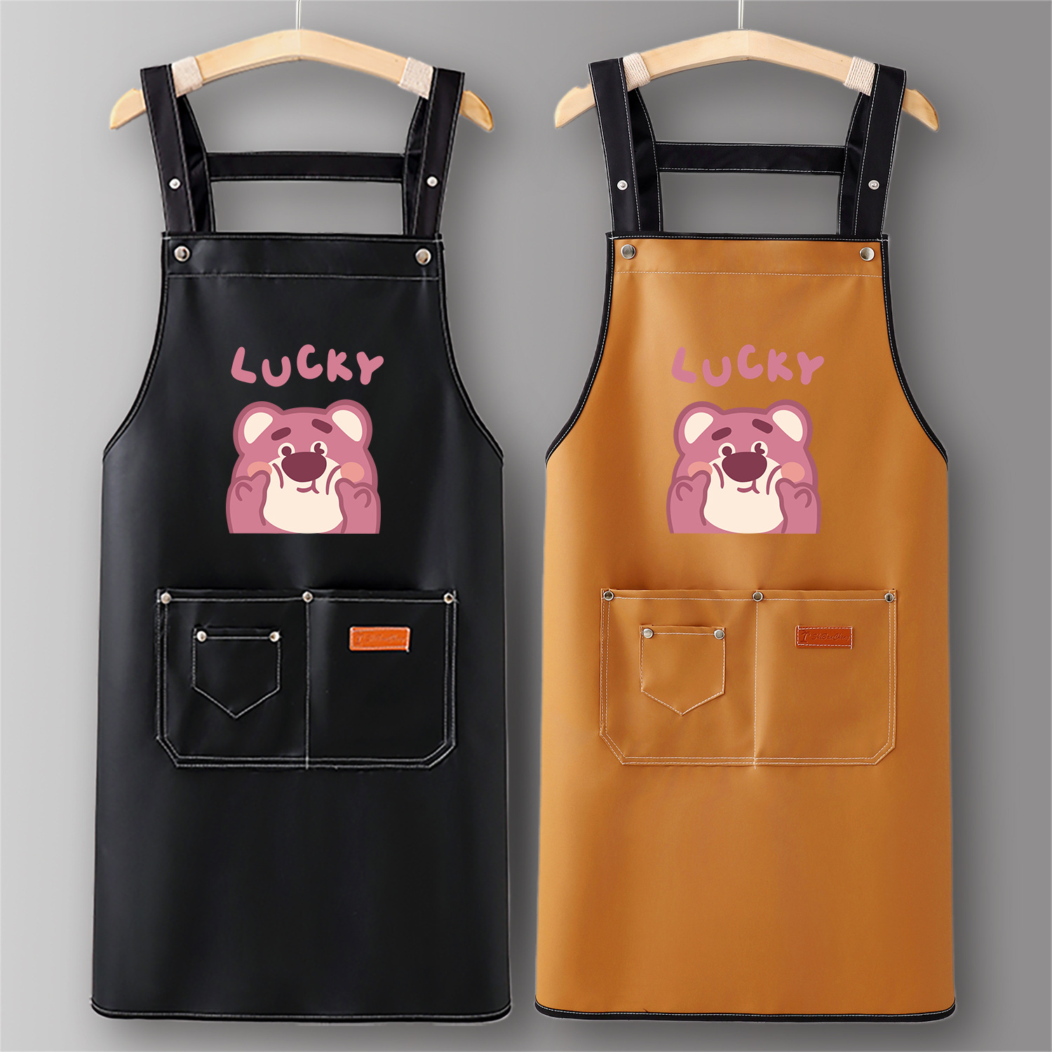 GC606LUBear impermeabilePUStrap-Nero+Arancione