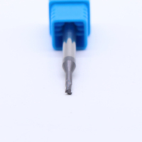 Fraise à queue carrée à 2 dents en carbure monobloc, revêtement TiSiN, HRC55 pour acier trempé, fraisage CNC de cavités profondes, personnalisable OEM