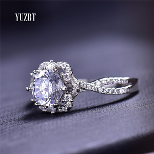 Argento 925 originale 1 carato Brilliant Cut Pass <span class=keywords><strong>Diamond</strong></span> <span class=keywords><strong>Test</strong></span> D Color Moissanite Infinite Arm Ring per le donne Wedding Fine Jewelry - Product Image 3