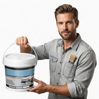 Vente directe usine – Revêtement liquide époxy auto-nivelant haute performance, effet marbre brillant, couleur sable, résistant à l'eau