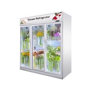Vitrine Réfrigérée pour Fleurs, Réfrigérateur Commercial pour Fleuriste, Trois Portes, Maintien au Frais, Refroidissement par Air, Sans Givre - Product Image 1