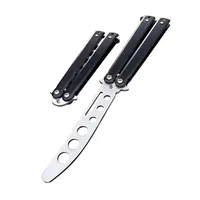 CSGO Stainless Steel Practice Butterfly Knife, Self Defense