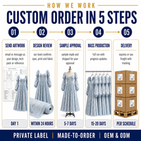 Robe midi personnalisée pour femme, brodée de fleurs, style bohème, coupe trapèze, col carré, bordure en dentelle, manches longues, corsage corset, fabricant OEM ODM