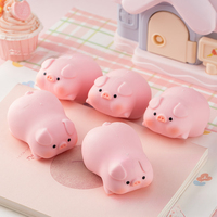 Jouet anti-stress créatif en forme de cochon, boule anti-stress craquant et moelleux, jouet de bureau anti-stress, blocs de construction moelleux, cadeau de fête, boîte surprise, vente en gros
