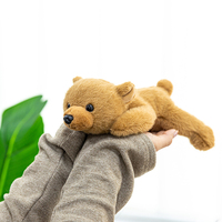 Boneka Beruang Coklat Lucu Imut Kartun, Mainan Hewan Bulu Lembut, Gantungan Kunci, Mainan Anak, Hadiah Hari Valentine, Boneka Plush