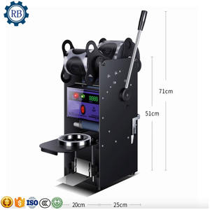 Attrezzature commerciali automatiche per negozi di Boba 90-95mm Bubble latte tazzine macchina per sigillare tazze scatola macchina elettrica in plastica 1 Set - Product Image 3