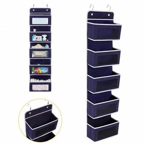 2022 Hot Sell Over the Door Hanging Storage Organizer Wall Mount Over Door Hanging Organizer Storage 5-<b>shelf</b> - Product Image 3