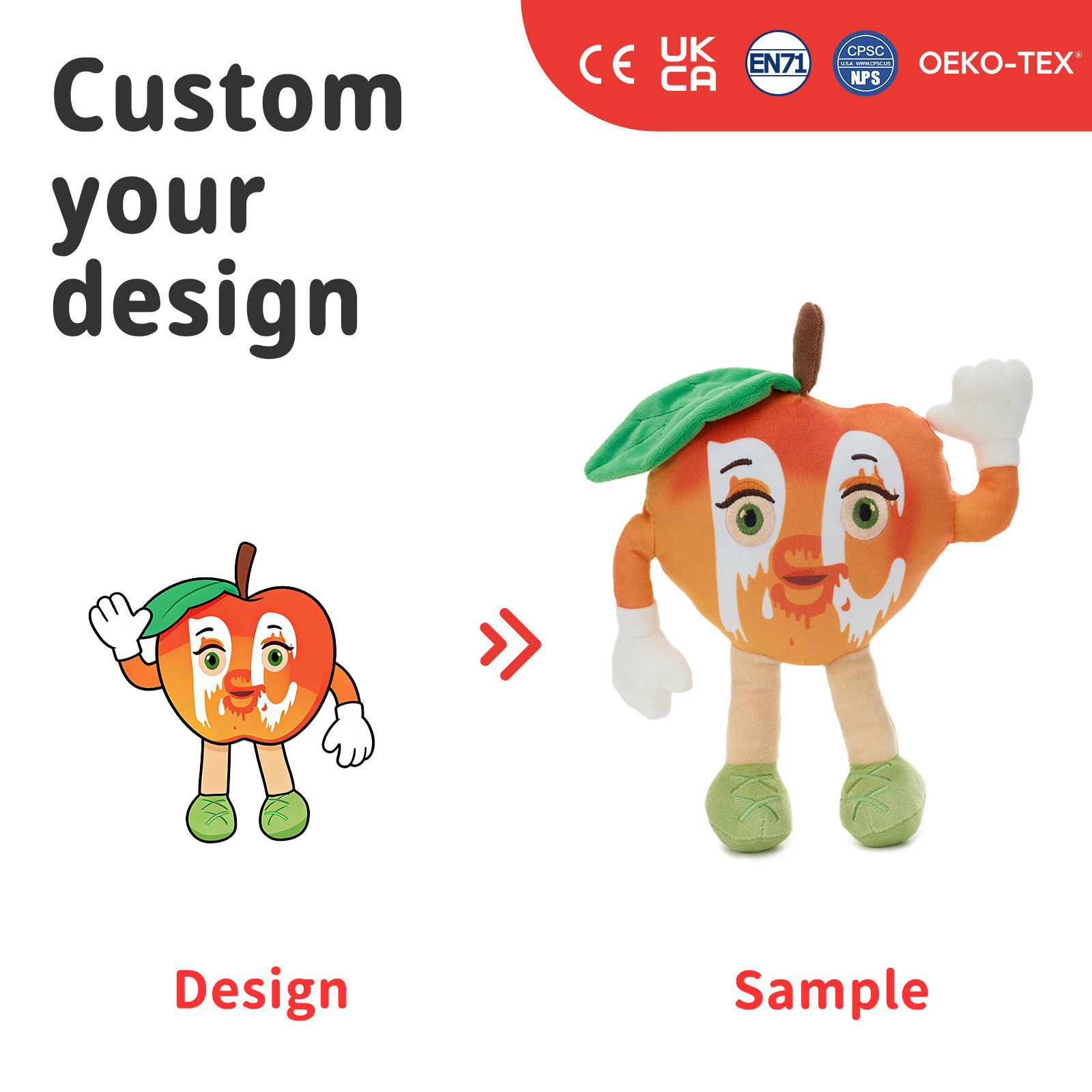 Coussin en peluche personnalisé