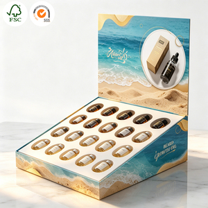 Stand <span class=keywords><strong>Display</strong></span> PDQ dari Karton Bergelombang Ramah Lingkungan, Dapat Didaur Ulang, Lipat, Lepas Pasang, Putar, Ukuran Kecil untuk Meja Konter, untuk Menampilkan Barang Dagangan - Product Image 2
