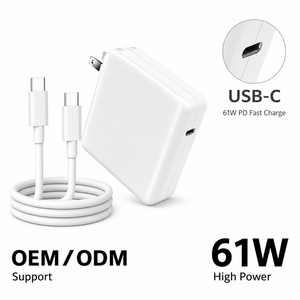 <span class=keywords><strong>Chargeur</strong></span> USB C pour ordinateur portable 61W 20.3V 3A Adaptateur secteur Type C pour <span class=keywords><strong>MacBook</strong></span> Pro 13 15 <span class=keywords><strong>Air</strong></span> 2018 <span class=keywords><strong>2020</strong></span> - Product Image 2