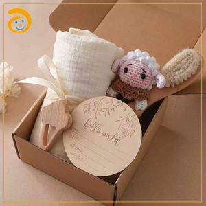 Juguete <span class=keywords><strong>de</strong></span> ganchillo suave, 5 uds., juego <span class=keywords><strong>de</strong></span> regalo para Baby Shower recién nacido, sonajero <span class=keywords><strong>de</strong></span> mano, mordedor, sonajero <span class=keywords><strong>de</strong></span> madera, juego <span class=keywords><strong>de</strong></span> regalo para bebé - Product Image 5