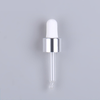 Pipette compte-gouttes de haute qualité 18/410 24/400 24/410 huile essentielle cosmétique brillant argent or caoutchouc aluminium verre