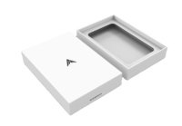 Boîte cadeau en papier blanc avec couvercle et base pour produits électroniques, boîtes rigides en carton, emballage de téléphone avec votre logo, Nouvel An 2026