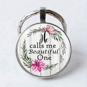 Alloy Bible Verse <b>Keychain</b> Scripture Quote Christian Gift with <b>Personalized</b> Design - Product Image 1