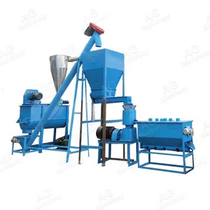 800kg/h Rabbit Feed Pelletizer Animal Feed Pellets Processing Plant