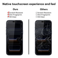 Protector de Pantalla de Vidrio Templado 9H 2.5D con Cobertura Total HD Transparente Ultrafino Impermeable Antirrayaduras Antihuellas Dactilares Sin Burbujas para Reloj Inteligente