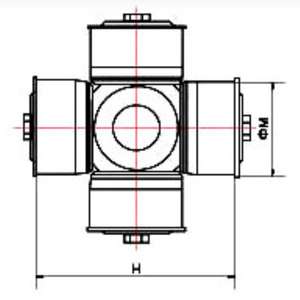 Double <b>Universal</b> Coupling <b>Joints</b> Cross <b>Joint</b> with Customized Color & Bore Diameter - Product Image 5