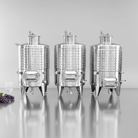 Cuve de Fermentation en Acier Inoxydable 1000L 2000L de Qualité Supérieure pour Vinaux, Brasseries, Jus et Cidres