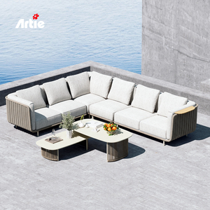 Wholesale <strong>Rattan</strong> Wicker <strong>Furniture</strong> L Shape Garden Sofa Outdoor Dining Room <strong>Furniture</strong> <strong>Rattan</strong> Outdoor Sectional Sofa Set - Product Image 1