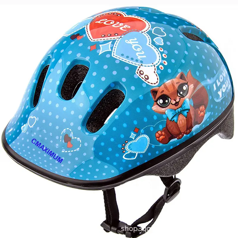 Cute Cartoon Kids Half Helmet Electric Scooter Bike Skateboard roller Skate Helmet For Kids Children's Bicycle Helmet