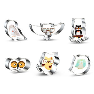 <span class=keywords><strong>Emporte</strong></span>-pièce réutilisable en forme de hibou pour la boulangerie Utensilios De Cozedura Fondant Décoration Repas Outils de cuisson - Product Image 1