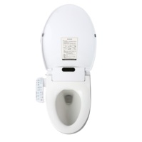 Meilleur prix fabricant, siège de toilette intelligent électrique allongé, type japonais, avec fonction de lavage féminin, couvercle intelligent