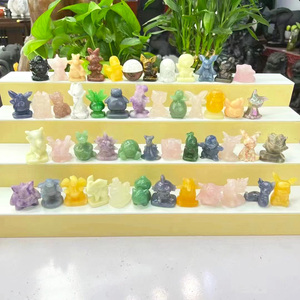 Cristales Tallados de <span class=keywords><strong>Pokémon</strong></span> Personalizados al por Mayor, Piedras Curativas, Gemas, Adornos Espirituales para Meditación y Feng Shui - Product Image 2