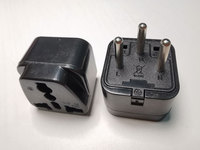 Grounded Universal ke Israel Palestina Travel Plug Adapter tipe H
