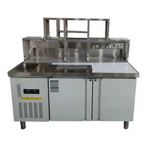 Mostrador de Acero Inoxidable para Té de Burbujas, Personalizado para Cafetería, Juego de Mostrador para Barra de Té con Leche - Product Image 1