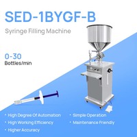 Machine de remplissage et de scellage de seringues préremplies liquides semi-automatique à commande PLC de haute précision