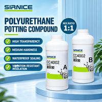 Composé de scellement polyuréthane bicomposant transparent résistant aux produits chimiques pour instruments et capteurs CC4002