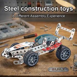 Kit di Costruzione in Metallo Yaxin Fai-da-Te, 146 Pezzi, Set STEM per Modellini di Auto da Corsa per Ragazzi - Product Image 2