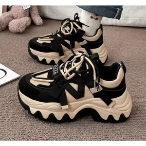 Chaussures de marche unisexes tendance 2025 à plateforme épaisse, confortables et élégantes pour toutes les saisons - Fermeture à lacets - Product Image 2