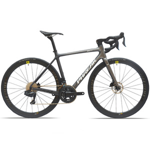 Vélo de route en fibre de carbone Feruike à double frein à disque, 24 vitesses, guidon monobloc moulé, câblage interne dissimulé, course - Product Image 3