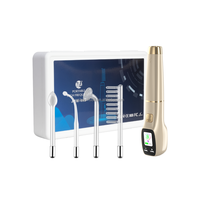 Appareil Portable Anti-rides Haute Fréquence pour Soin de la Peau, Baguette Électrode avec 4 Embouts, Affichage Numérique, Contrôle Tactile Manuel pour le Visage IT/CN