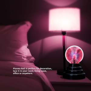 Lámpara de noche de globo sensible al tacto de <span class=keywords><strong>electricidad</strong></span> estática, lámpara de Plasma alimentada por USB, globo de <span class=keywords><strong>esfera</strong></span> de nebulosa para fiestas y dormitorio - Product Image 3