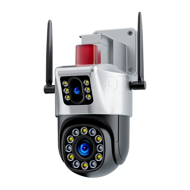 Système de caméra de sécurité WIFI CCTV avec Zoom optique, caméra réseau IP, caméra réseau PTZ à double objectif