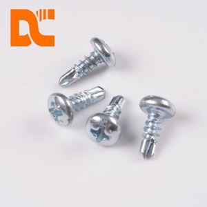 Viti autoforanti a testa a padella zincate metriche affidabili, stile <span class=keywords><strong>Tek</strong></span>, per strutture in acciaio e assemblaggi metallici - Product Image 4