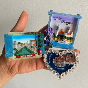 Aimant de réfrigérateur 3D en résine personnalisé, souvenir d'Italie, <span class=keywords><strong>Florence</strong></span>, aimants de réfrigérateur faits <span class=keywords><strong>à</strong></span> la main, cadeaux de <span class=keywords><strong>voyage</strong></span> du Canada pour la décoration de la maison et de la cuisine - Product Image 3