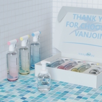 Bouteilles pulvérisatrices en verre dégradé de 500 ml avec gâchette, pour nettoyage domestique, spray d'ambiance, ensemble de parfums avec emballage personnalisé en boîte de 3 pièces