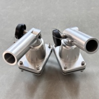 Perche télescopique 100 % fibre de carbone avec système de verrouillage par torsion pour la pêche en bateau, avec œillets et support, longueur personnalisable