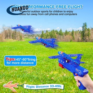 Kinder Outdoor Flying Toy LED Schaum Flugzeug segel flugzeug mit 2 Flug modus 4er Pack Flugzeug werfer Spielzeug - Product Image 4