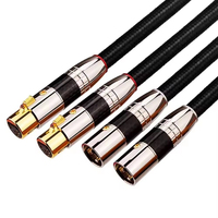 Câble XLR anti-parasitage haute pureté mâle-femelle, cordon audio HIFI équilibré pour microphone et table de mixage de studio
